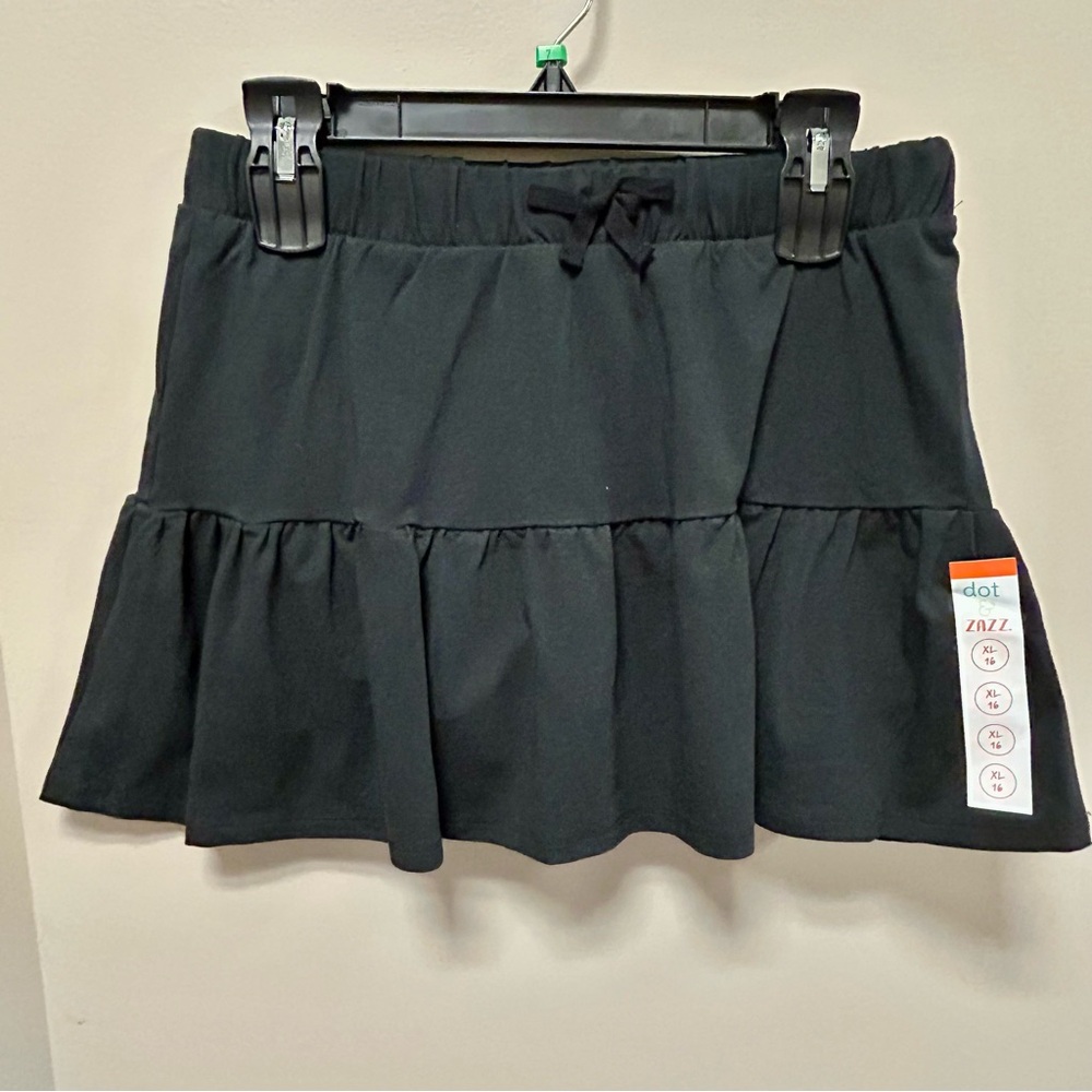 Black Girls Skirt Sz XL (16) Dot & Zazz NWT